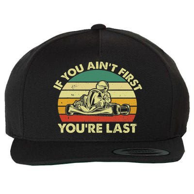 Funny Go Kart Racing Race Car Kart Racer Wool Snapback Cap