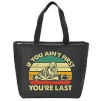 Funny Go Kart Racing Race Car Kart Racer Zip Tote Bag