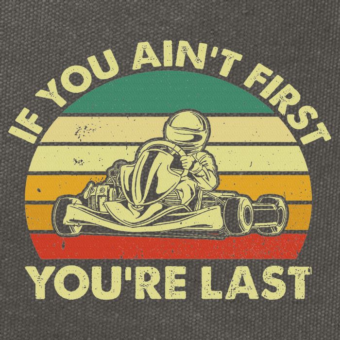 Funny Go Kart Racing Race Car Kart Racer Cotton Canvas Backpack