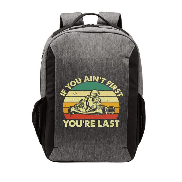 Funny Go Kart Racing Race Car Kart Racer Vector Backpack