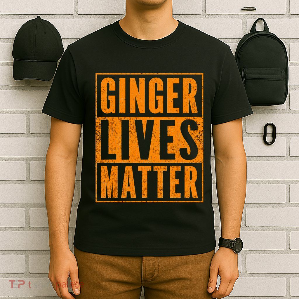 Funny Ginger Lives Matter Old School Redhead  T-Shirt