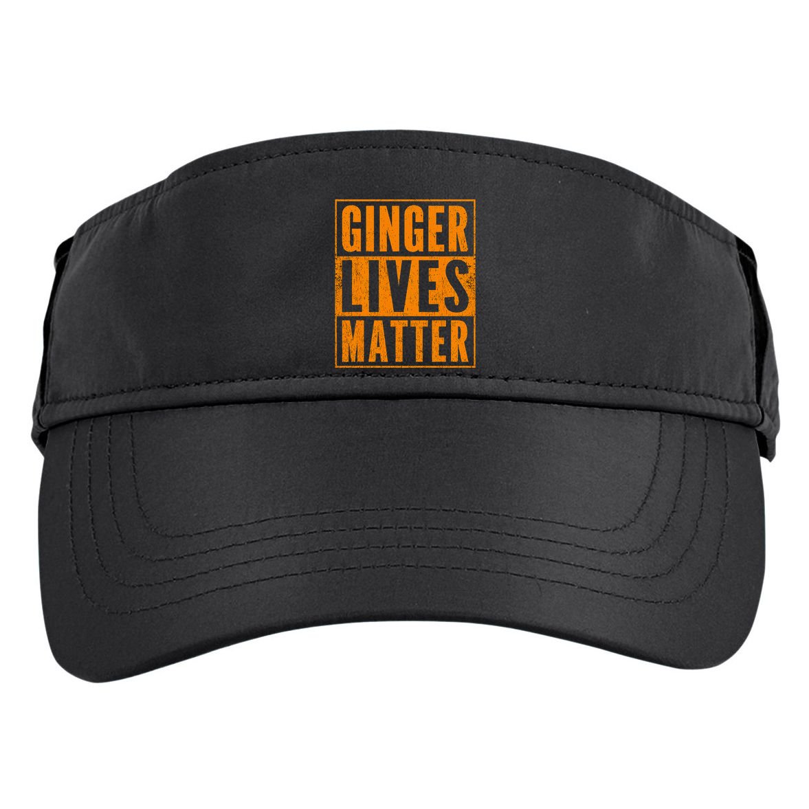 Funny Ginger Lives Matter Old School Redhead  Adult Drive Performance Visor