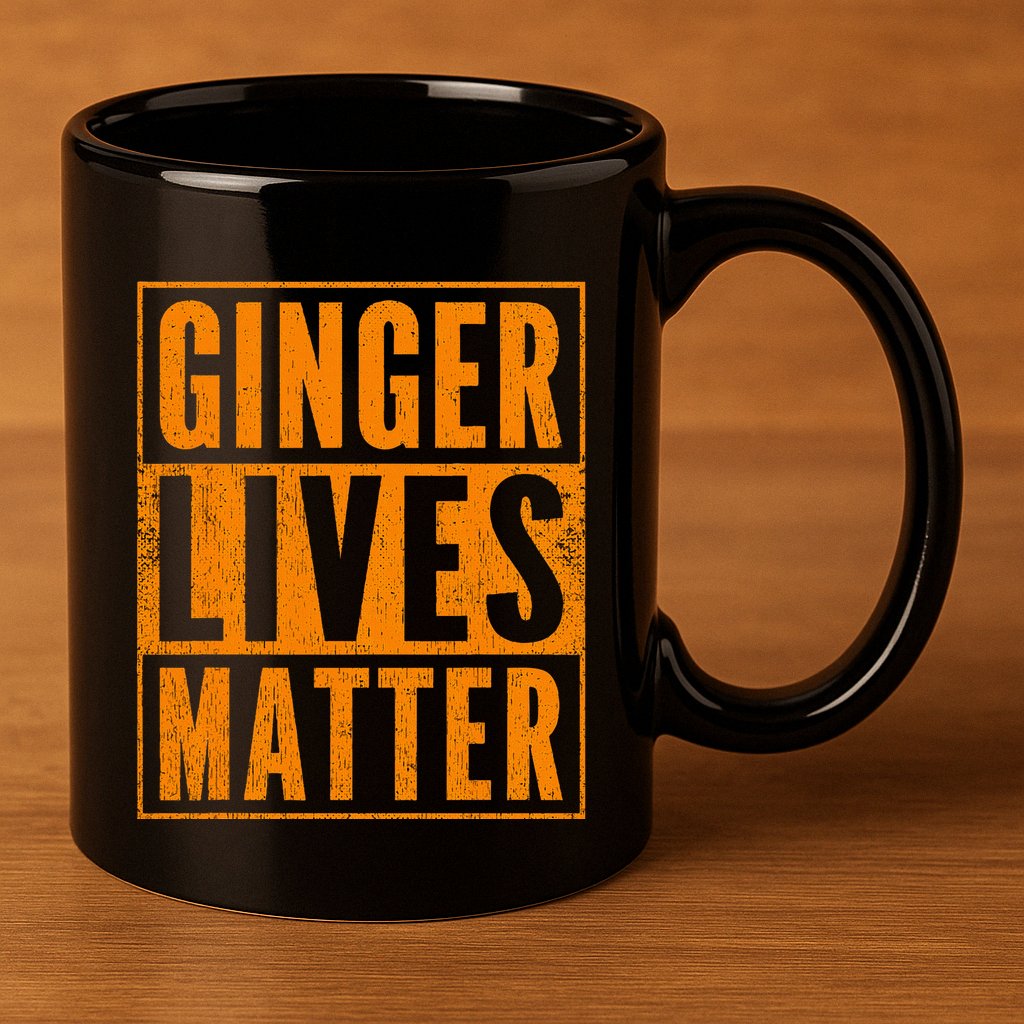 Funny Ginger Lives Matter Old School Redhead  11oz C Handle Ceramic Mug