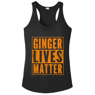 Funny Ginger Lives Matter Old School Redhead  Ladies PosiCharge Competitor Racerback Tank