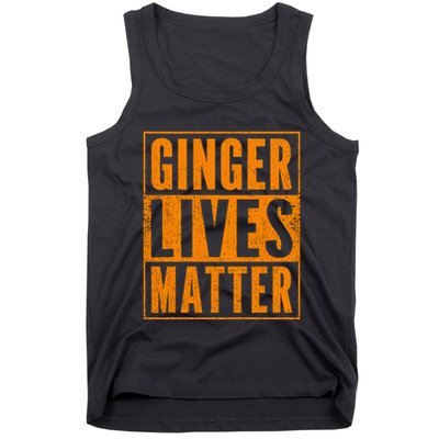 Funny Ginger Lives Matter Old School Redhead  Tank Top
