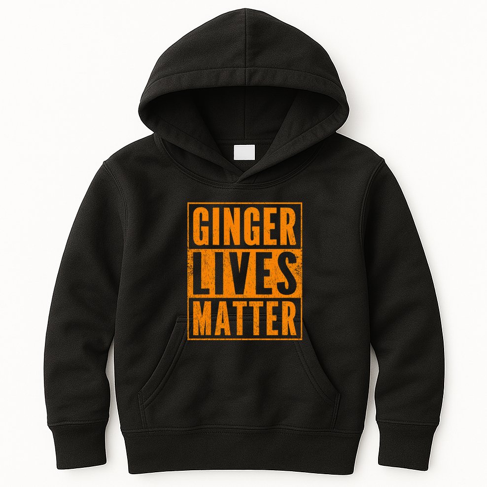 Funny Ginger Lives Matter Old School Redhead  Kids Hoodie