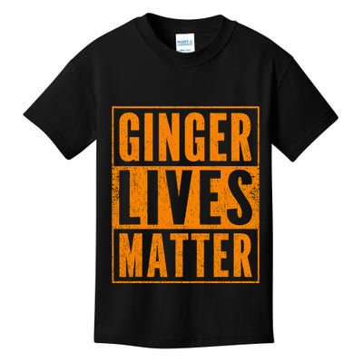 Funny Ginger Lives Matter Old School Redhead  Kids T-Shirt