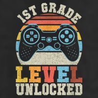 First Grade Level Unlocked Gamer 1st Day Of School Boys Cool Comfort Performance Bucket Hat