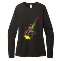 Funny Guitar Lovers Guitarist Musician Band Playing Womens CVC Long Sleeve Shirt