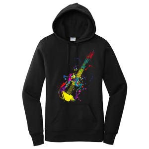 Funny Guitar Lovers Guitarist Musician Band Playing Women's Pullover Hoodie