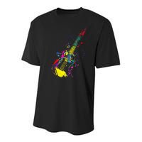 Funny Guitar Lovers Guitarist Musician Band Playing Youth Performance Sprint T-Shirt