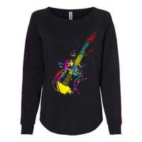 Funny Guitar Lovers Guitarist Musician Band Playing Womens California Wash Sweatshirt