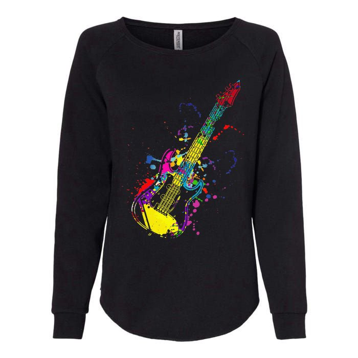 Funny Guitar Lovers Guitarist Musician Band Playing Womens California Wash Sweatshirt