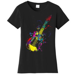 Funny Guitar Lovers Guitarist Musician Band Playing Women's T-Shirt