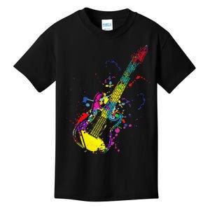 Funny Guitar Lovers Guitarist Musician Band Playing Kids T-Shirt