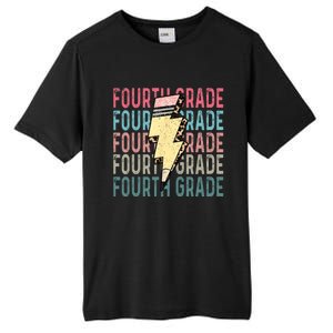 Fourth Grade Lightning Bolt Pencil Retro Teacher Tall Fusion ChromaSoft Performance T-Shirt