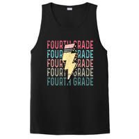 Fourth Grade Lightning Bolt Pencil Retro Teacher PosiCharge Competitor Tank