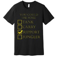 Funny Gaming League Support Premium T-Shirt