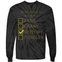 Funny Gaming League Support Tie-Dye Long Sleeve Shirt