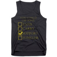 Funny Gaming League Support Tank Top