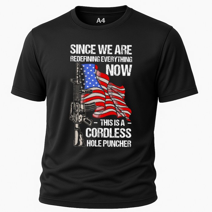 Funny Gun Lover Cordless Hole Puncher Performance Shirt