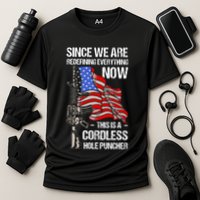 Funny Gun Lover Cordless Hole Puncher Performance Shirt