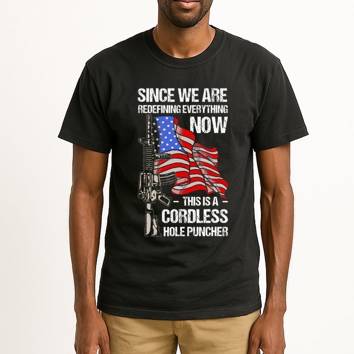Funny Gun Lover Cordless Hole Puncher Tall T-Shirt