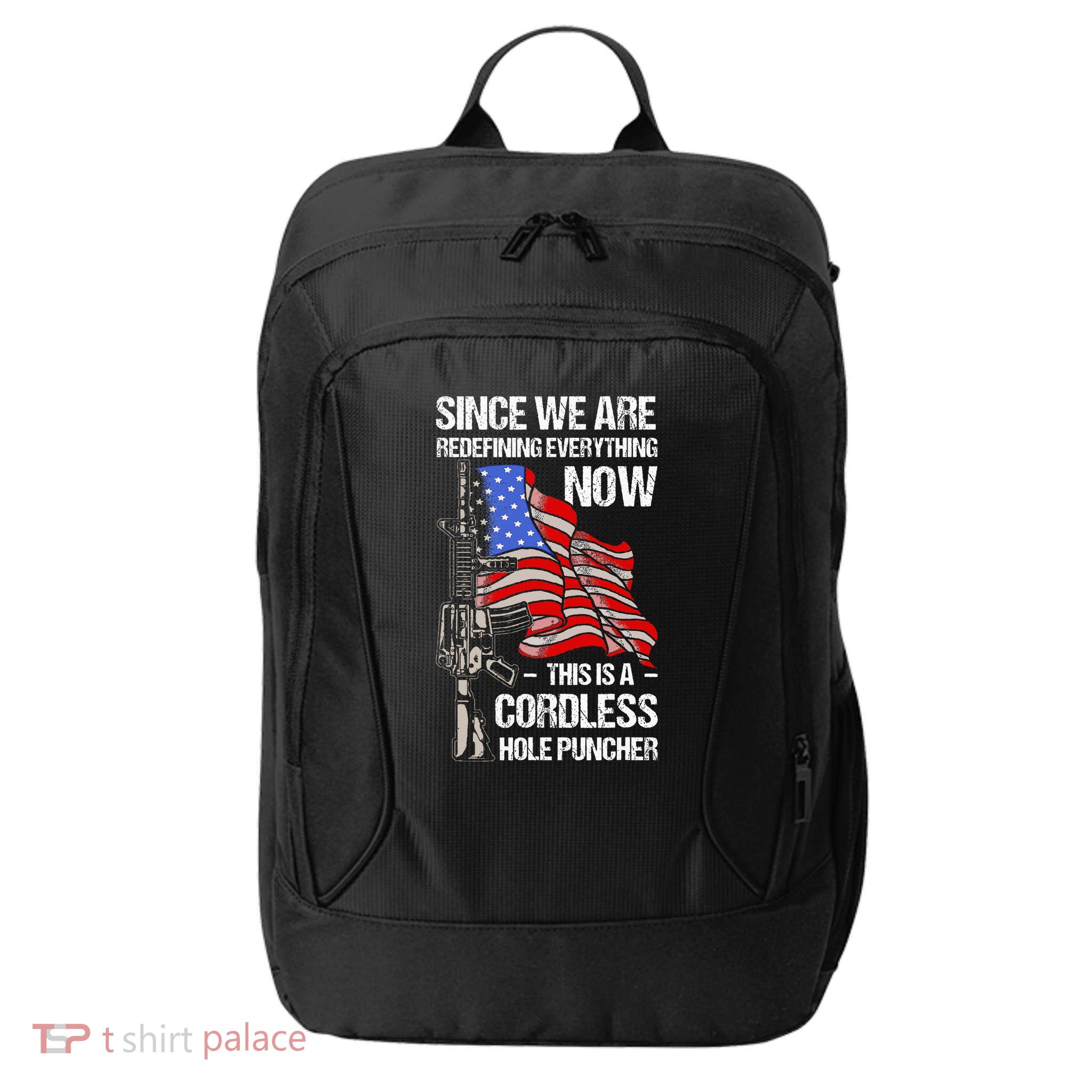 Funny Gun Lover Cordless Hole Puncher City Backpack