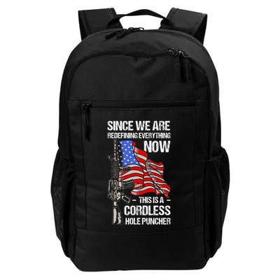 Funny Gun Lover Cordless Hole Puncher Backpack