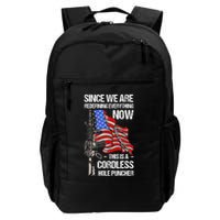 Funny Gun Lover Cordless Hole Puncher Backpack