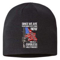 Funny Gun Lover Cordless Hole Puncher Sustainable Beanie