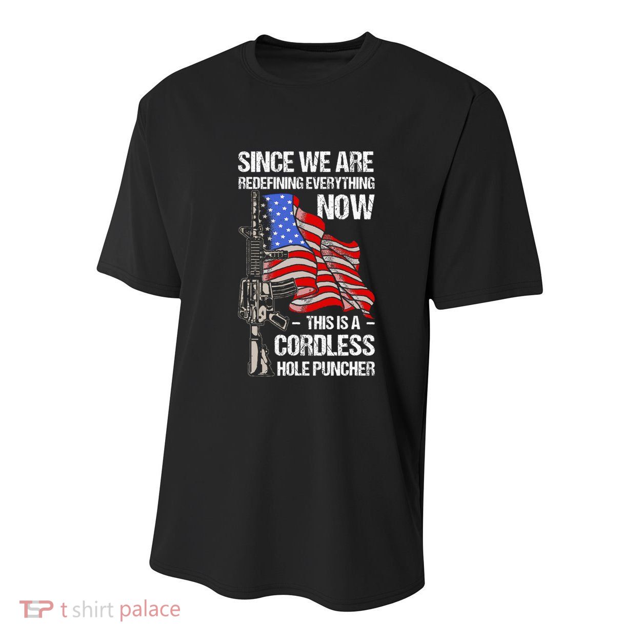 Funny Gun Lover Cordless Hole Puncher Youth Performance Sprint T-Shirt
