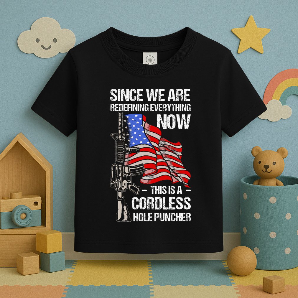 Funny Gun Lover Cordless Hole Puncher Toddler T-Shirt