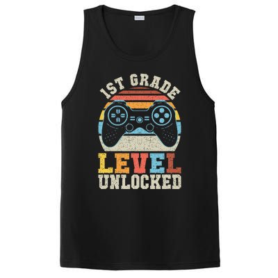 First Grade Level Unlocked Gamer 1st Day Of School Gift PosiCharge Competitor Tank