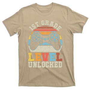 First Grade Level Unlocked Gamer 1st Day Of School Gift T-Shirt