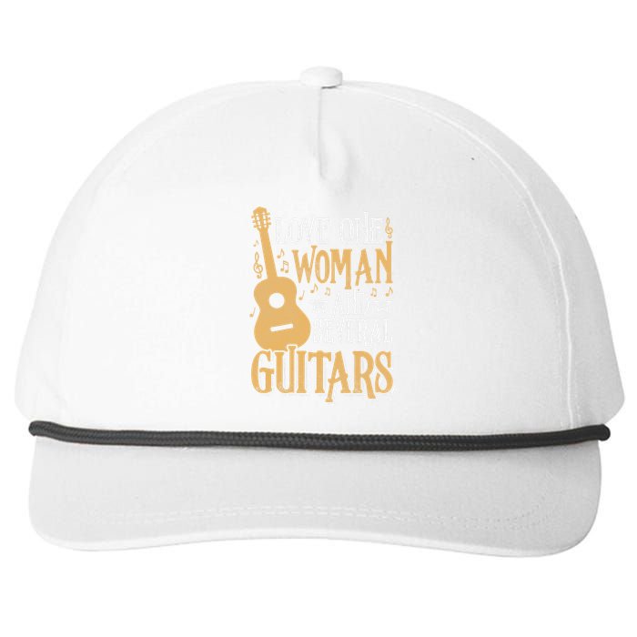 Funny Guitar Lovers Guitarist Musician Band Playing Artist Snapback Five-Panel Rope Hat