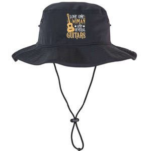 Funny Guitar Lovers Guitarist Musician Band Playing Artist Legacy Cool Fit Booney Bucket Hat