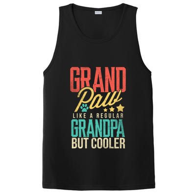 Funny Grandpaw Like A Regular Grandpa But Cooler Grandpaw Great Gift PosiCharge Competitor Tank
