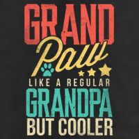 Funny Grandpaw Like A Regular Grandpa But Cooler Grandpaw Great Gift Microfiber Hand Towel