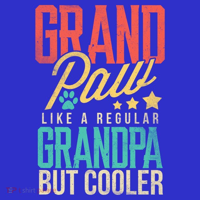 Funny Grandpaw Like A Regular Grandpa But Cooler Grandpaw Great Gift Magnet