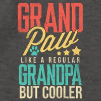 Funny Grandpaw Like A Regular Grandpa But Cooler Grandpaw Great Gift Vector Backpack