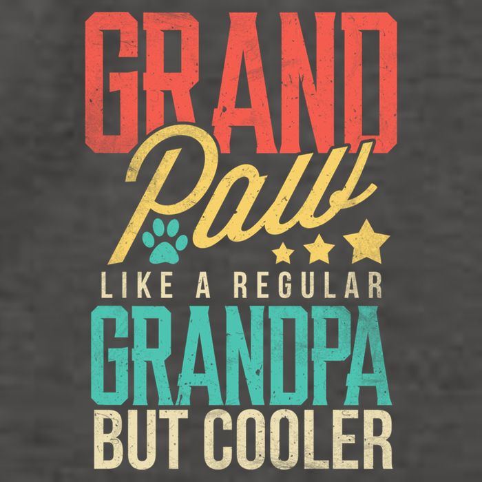 Funny Grandpaw Like A Regular Grandpa But Cooler Grandpaw Great Gift Vector Backpack