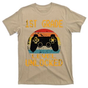 First Grade Level Unlocked Gamer 1st Day Of School T-Shirt