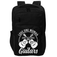 Funny Guitar Lovers Guitarist Musician Band Playing Artist Impact Tech Backpack