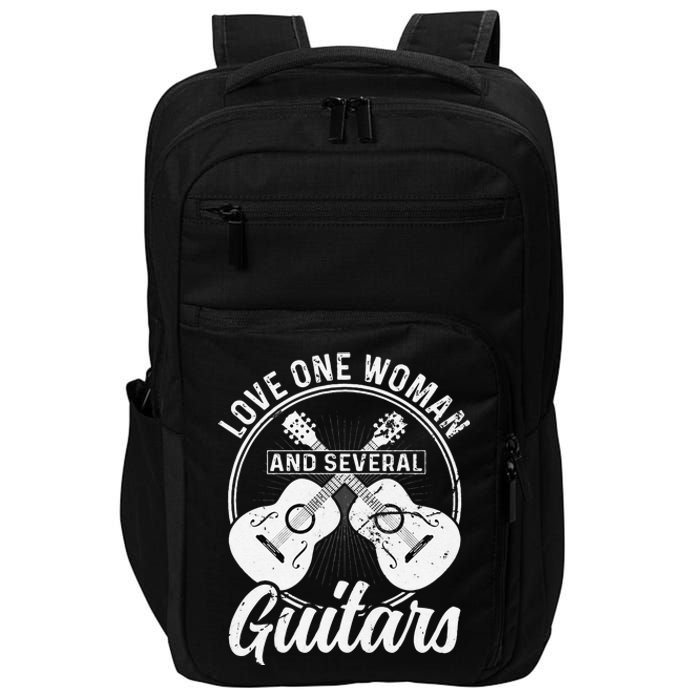 Funny Guitar Lovers Guitarist Musician Band Playing Artist Impact Tech Backpack