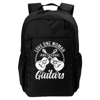 Funny Guitar Lovers Guitarist Musician Band Playing Artist Daily Commute Backpack