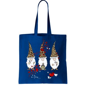 Funny Gnomes Leopard Red Hearts Valentines Day Meaningful Gift Tote Bag