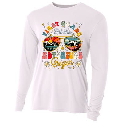 First Grade Let The Adventure Begin School Adventure Back To School Squad Cooling Performance Long Sleeve Crew