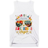 First Grade Let The Adventure Begin School Adventure Back To School Squad Tank Top