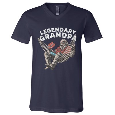 Funny Grandpa Legendary Saying V-Neck T-Shirt